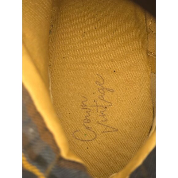 Crown Vintage Womens Tan‎ Lace-Up Ankle Booties W Block Heel Size 11M Synthetic - Picture 4 of 10